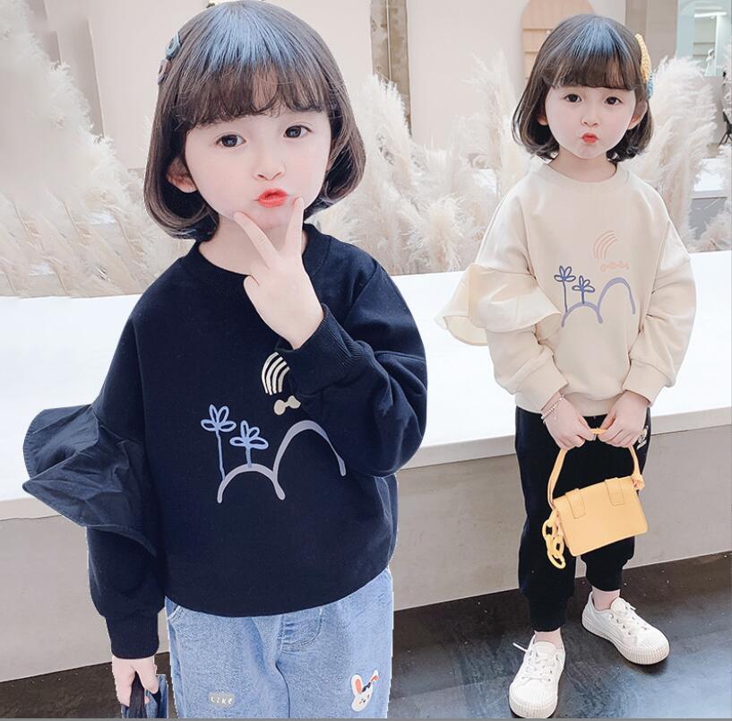 春と秋 女の子  パーカートップス パーカー 子供服 キッズ服 おしゃれ★90-130