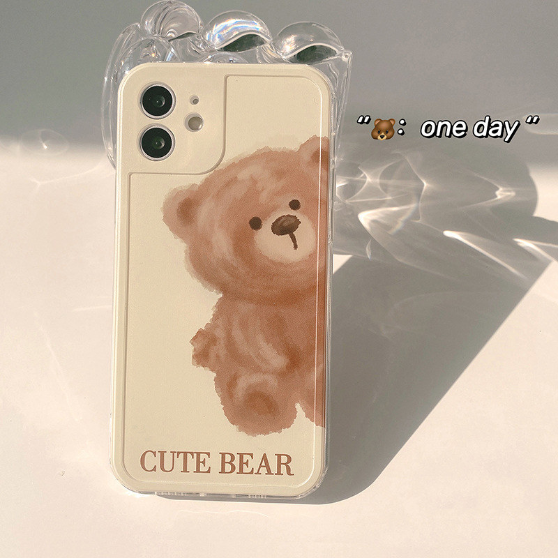 iPhone11 XS 12Pro  12Promax電話ケース 　可愛い電話ケース　熊