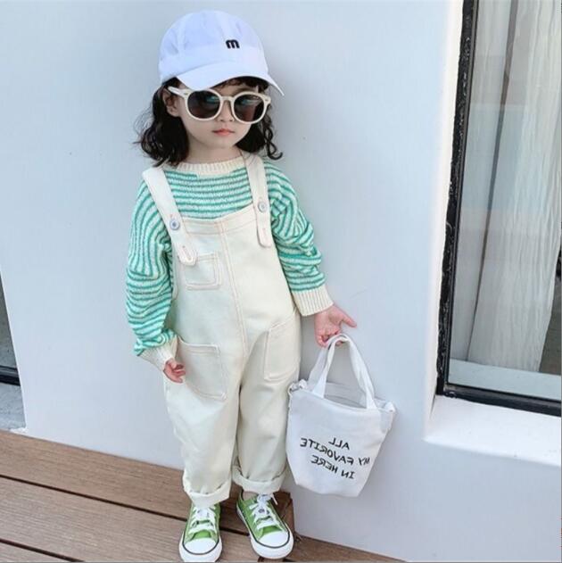 春と秋新作　女の子 サロペットズボン  パンツ 子供服かわいくておしゃれ カウボーイサロペット  ★80-130