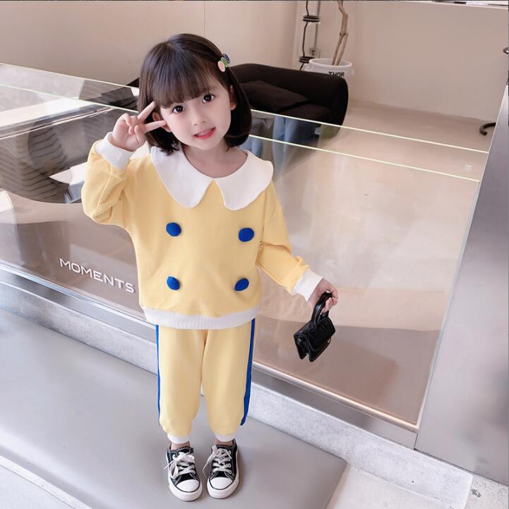 春と秋 女の子 ★上下セット★子供カジュアルウェアー★子供服 キッズ服 かわいくておしゃれ★80-130