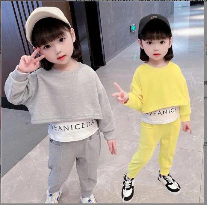 春と秋 女の子 ★上下セット★子供スポーツウェア★子供服 キッズ服 かわいくておしゃれ★90-130