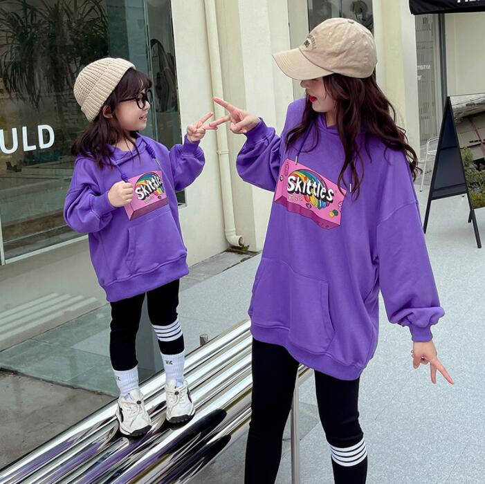 新作親子お揃い★パーカー★ファッションパーカー★春秋親子服パーカー★　女の子 男の子