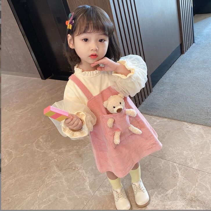 春と秋 女の子ドレス ★ファッションドレス★ドレス★子供服 キッズ服 かわいくて★90-130