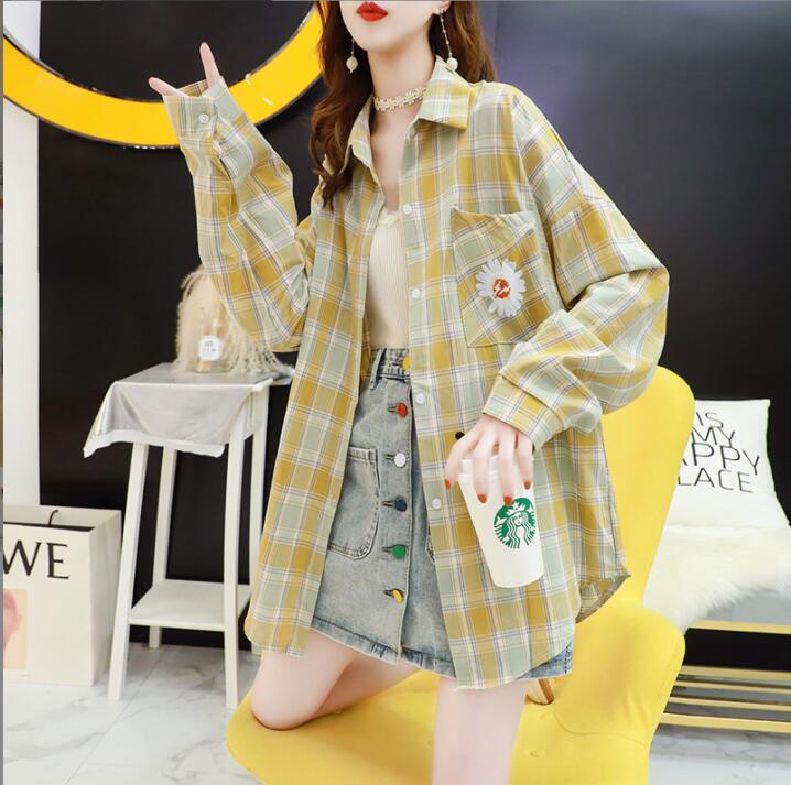 春秋レディースシャツ★韓国のシャツ★シャツ★ファッションシャツコート★M-X