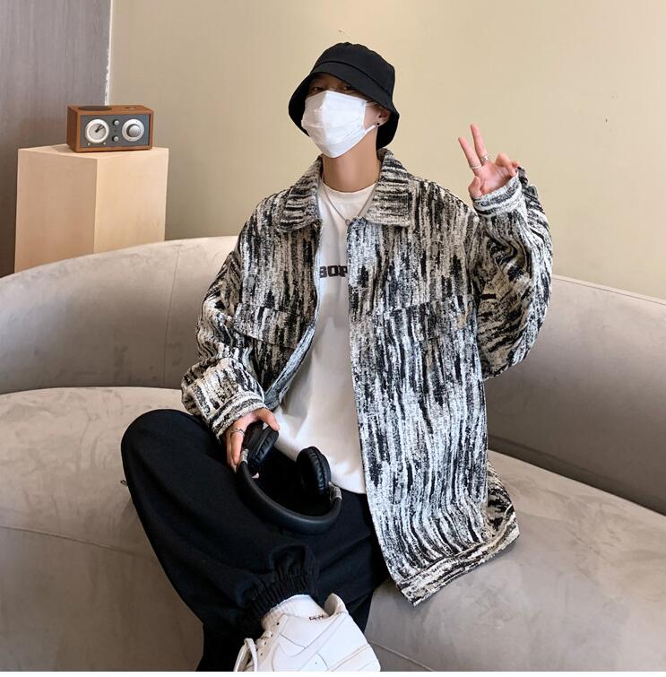 韓国風男性 カウボーイコート★  春と秋ジャケット★  ファッションカウボーイコート★M-3X