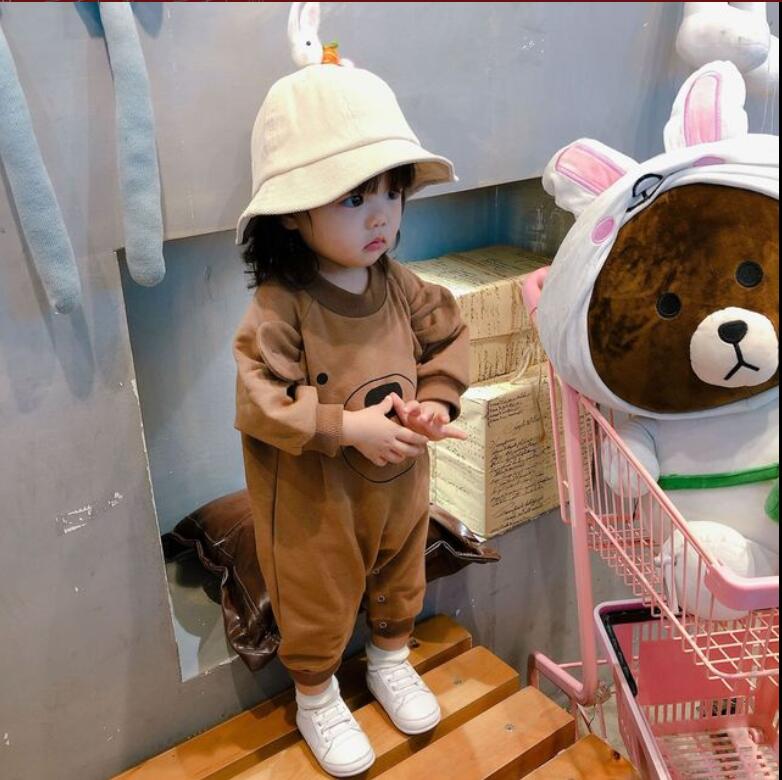 超人気ベビー服　春秋ロンパース　　赤ちゃん オーバーオール ベビー服　長袖シャツ★66-100