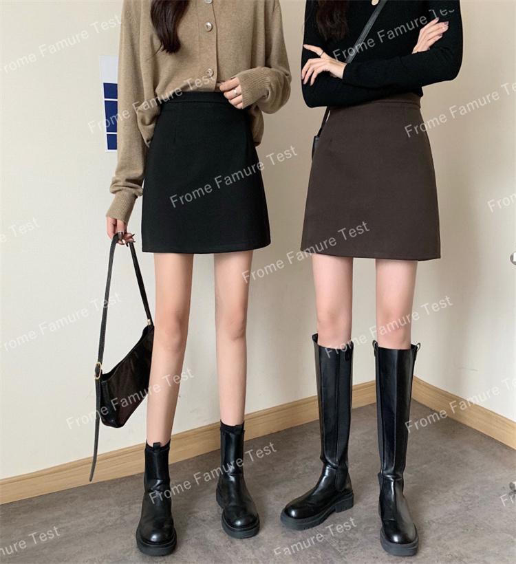スカート、ロングスカート、春着、ウールスカート、ドレス