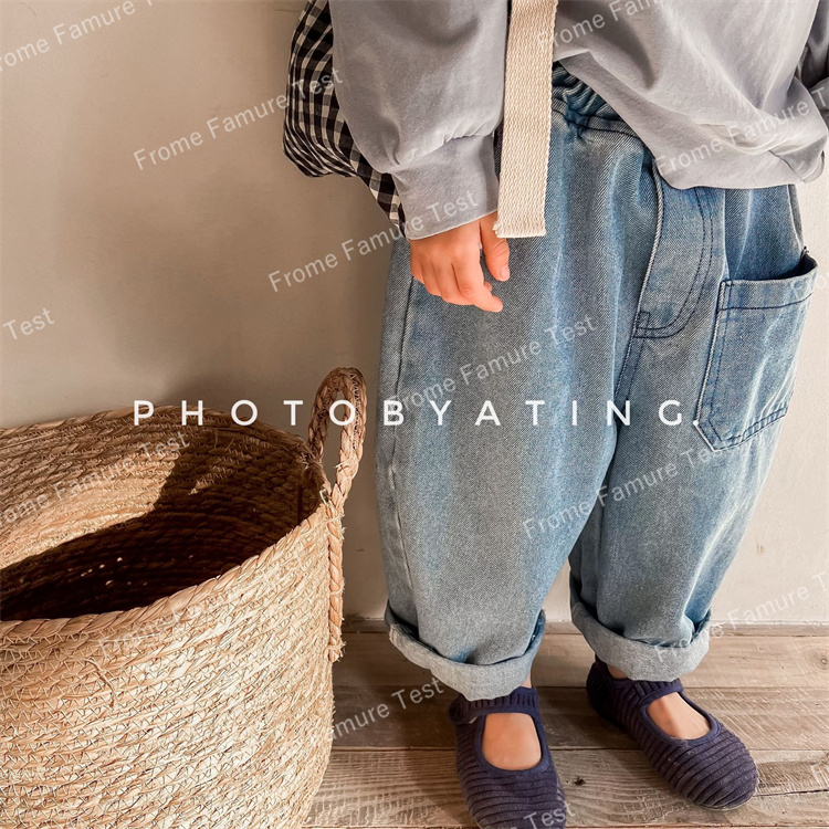 ジーンズ、ハーレムパンツ、カジュアルパンツ、子供服、ボトムス、春着