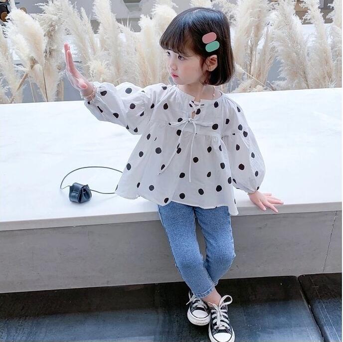 子供服春秋服★女の子シャツ★ファッションシャツ子供春服★韓国風子供春服★80-130