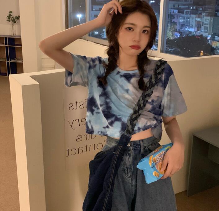 韓国風　レディース　半袖Tシャツ　夏新作　カジュアル　Tシャツトップス　ブラウス★M-XL