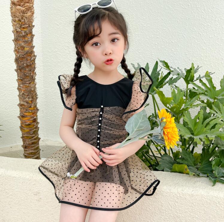 子供の水着 ワンピース 子供の水着 体型カバー オールインワン  水泳服 スイムウェア★110-130