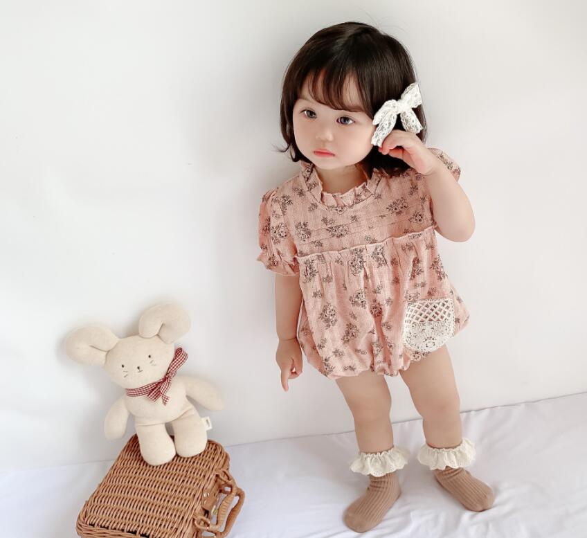 超人気韓国風ベビー服　夏ロンパース　　赤ちゃん オーバーオール ベビー服，半袖ロンパース★66-100
