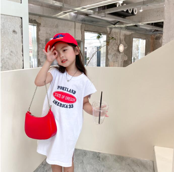 子供服夏服★女の子半袖ドレス★ファッションドレス子供夏服★韓国風子供夏服★90-140