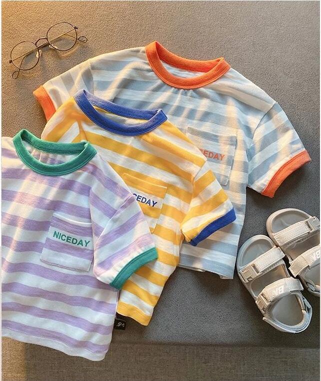 子供服夏服★男の子女の子半袖Tシャツ★ファッションTシャツ子供服★韓国風子供夏服★90-140