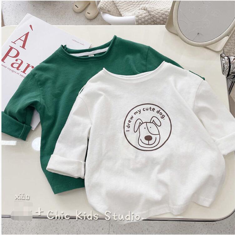 子供服春夏服★男の子長袖Tシャツ★ファッションTシャツ子供服★韓国風子供春服★80-120
