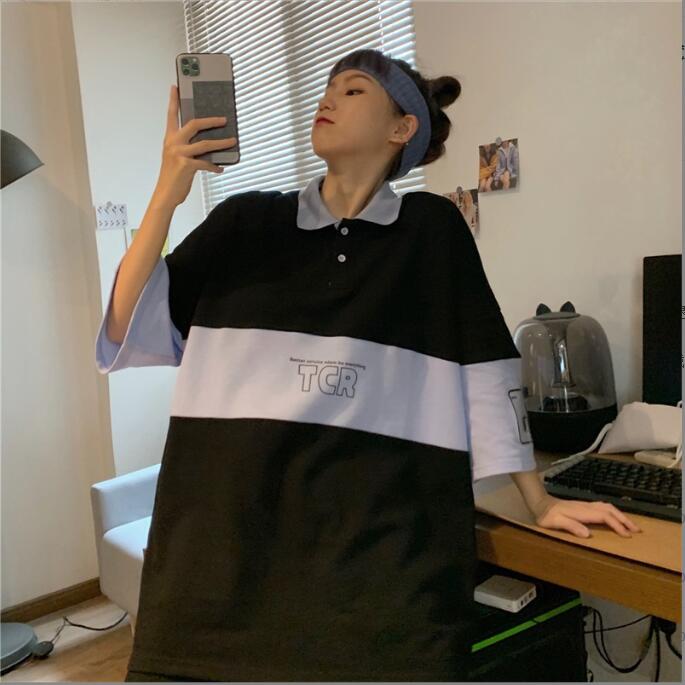 韓国風　レディース　半袖Tシャツ　新しい夏，気質，ファッションTシャツ　★M-X