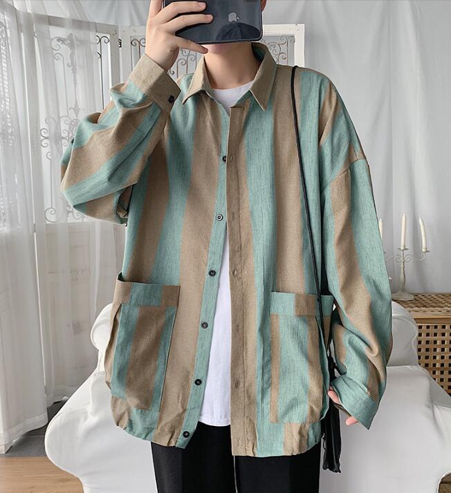 韓国風  シャツ　長袖シャツ　春の新しい　日焼け止めシャツ　ファッションシャツ★M-2X