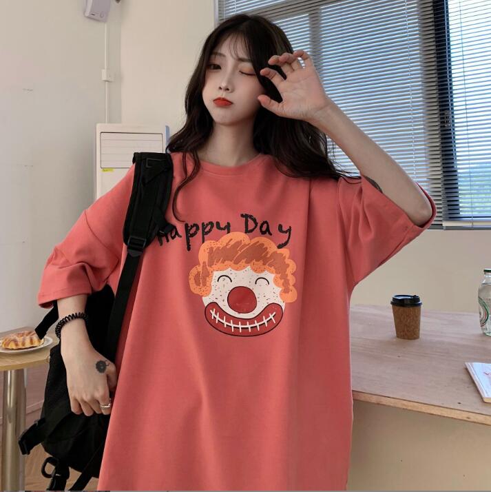 韓国風　レディース　半袖Tシャツ　新しい夏，気質，ファッションTシャツ　学生Tシャツ★M-X