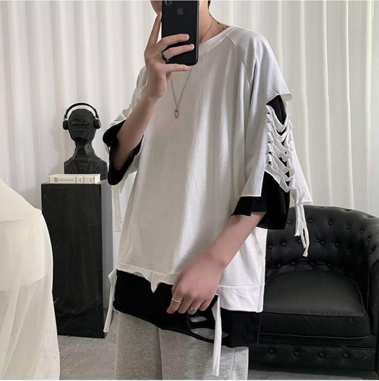 韓国風  Tシャツ　半袖Tシャツ　夏の新しい　スポーツウェア　ファッションTシャツ★S-3X