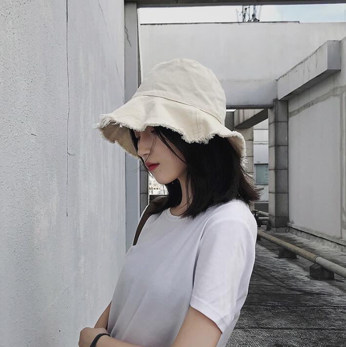 夏レディース帽子★薄い漁師の帽子★日焼け止め、日よけ帽★ファッションハット★紫外線対策