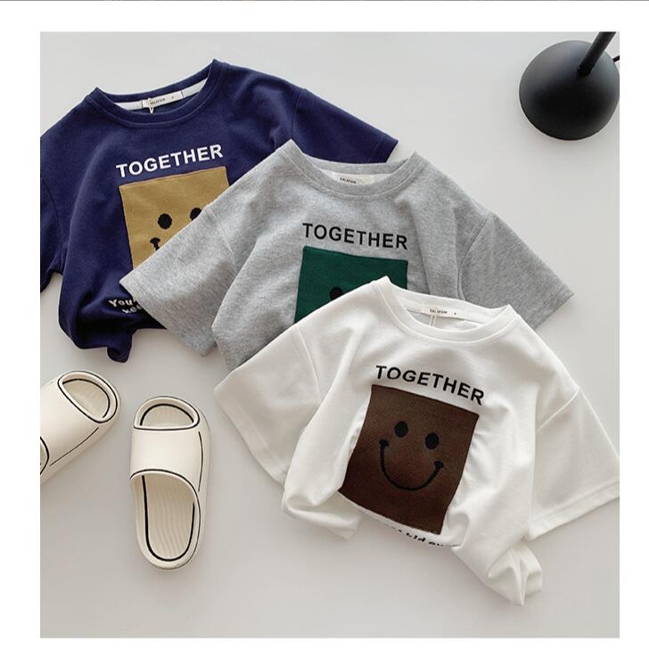 子供服夏服★男の子女の子半袖Tシャツ★ファッションTシャツ子供服★韓国風子供夏服★80-150