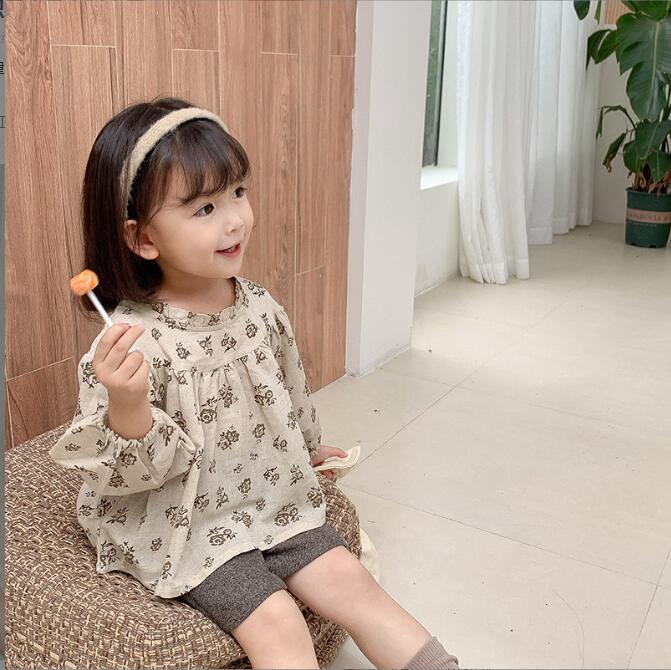 子供服夏服★女の子半袖シャツ★ファッションシャツ★韓国風子供夏服★80-130