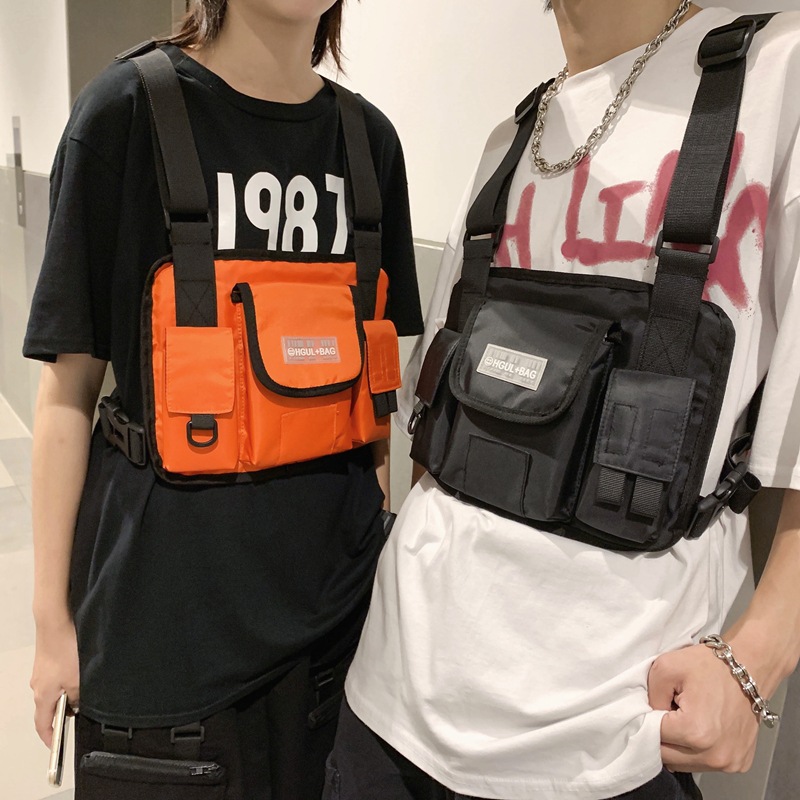 ツーリングベストマルチポケット男女兼用の潮多機能戦術機能野生スポーツウエストバッグチェストバッグ