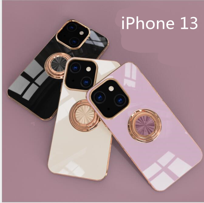 iPhone13ケース　iPhone保護カバー ガラスフィルム付 バンカーリング スマホケース