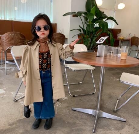 コート　キッズ 子供服 キッズ女の子 秋 キッズロングコート　オシャレ