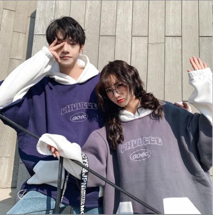 韓国風　カップル服　スウェット　春秋新作　カジュアル　パーカートップス　ブラウス★M-2X
