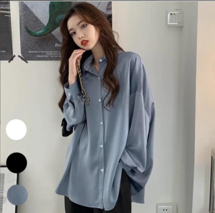 韓国春秋ファッション Tシャツ　ブラウス　レディース 　シャツ 長袖Tシャツゆったり　通勤