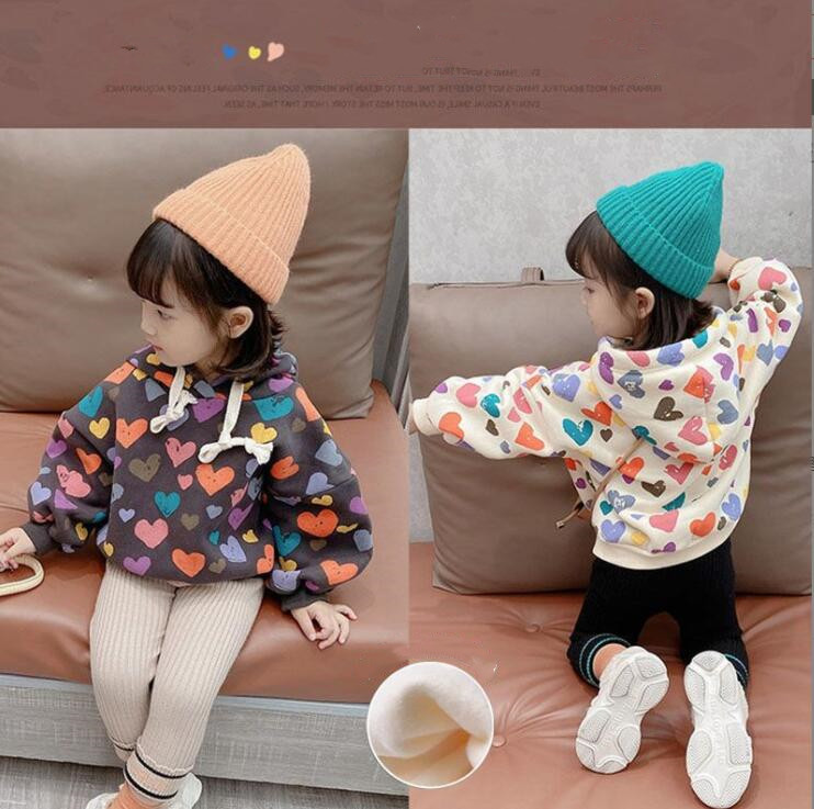 秋と冬女の子  パーカーかわいくておしゃれトップス パーカー 子供服 キッズ服 おしゃれ★裏毛付き90-140