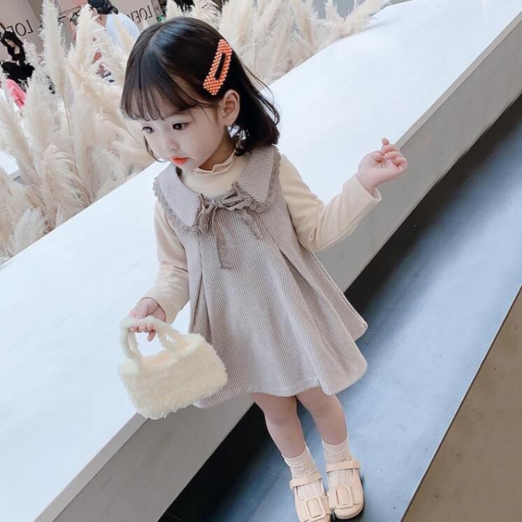 春と秋 女の子ドレス ★ファッションドレス★ドレス★子供服 キッズ服 かわいくて★80-130