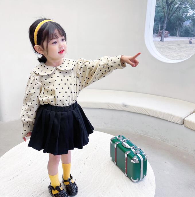 春秋新作 女の子 韓国風シャツ  子供服 ファッションシャツ キッズ服 ★80-130