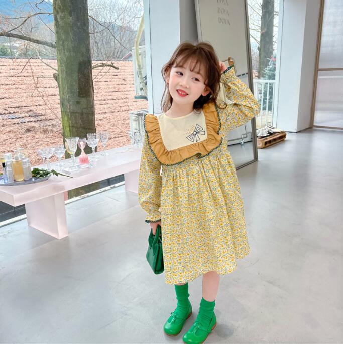 子供服春秋服★女の子ドレス★ファッションドレス子供服★潮流子供服★80-130