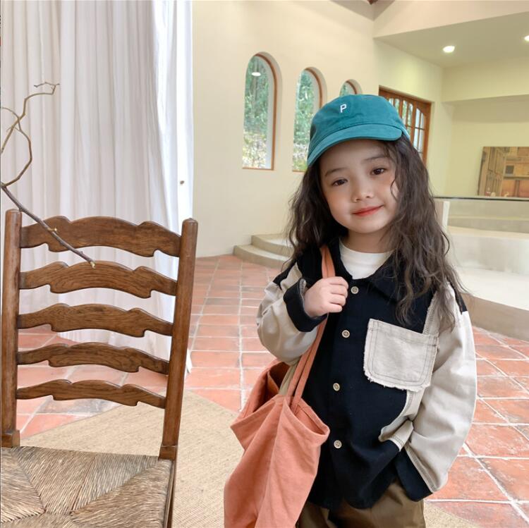 子供服春秋服★女の子シャツコート★ファッションシャツ子供春服★潮流子供春服★90-140