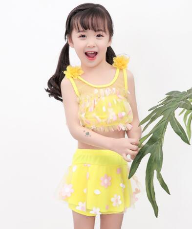 夏新作　超人気子供水着☆半袖☆キッズ☆女の子☆ビーチ☆可愛い☆温泉