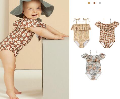子供用アパレル　キッズ用水着　水泳服　スイミング　80-130