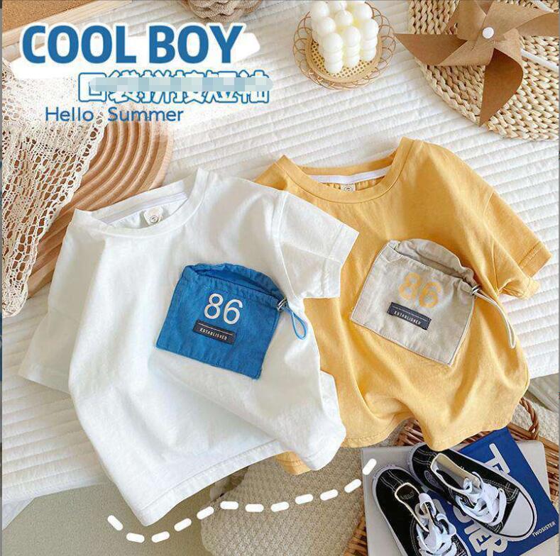 子供服夏服★男の子半袖Tシャツ★ファッションTシャツ子供服★韓国風子供夏服★80-130