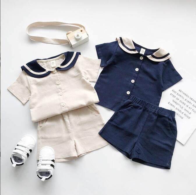 子供服春夏服★女の子半袖シャツ+パンツ★ファッション2点セット★韓国風子供夏服★90-130