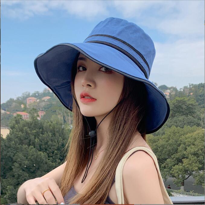 夏レディース帽子★薄い漁師の帽子★日焼け止め、日よけ帽★ファッションハット★紫外線対策