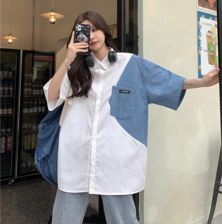 韓国風　レディース　シャツ　夏新しい，気質，ファッションシャツ　学生ポロシャツ★M-X