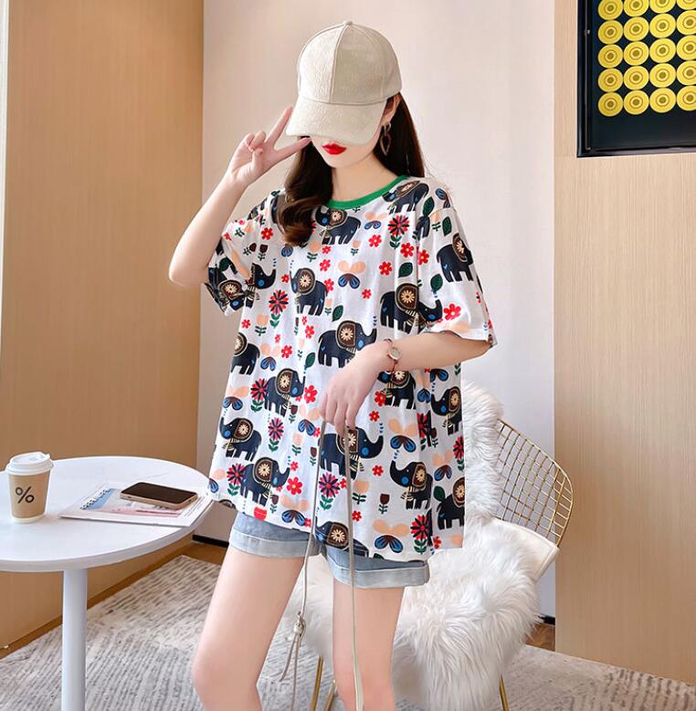 韓国風　レディース　半袖Tシャツ　新しい夏，気質，ファッションTシャツ　学生Tシャツ★M-2X