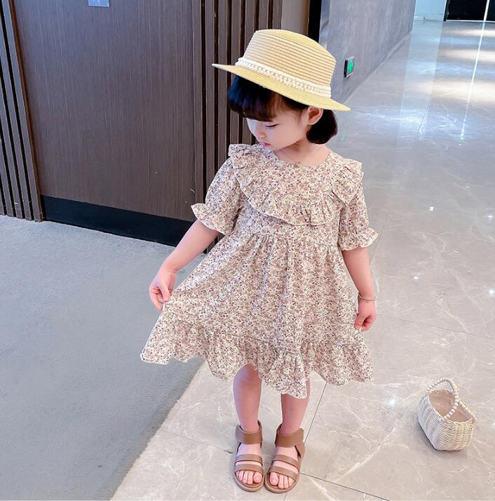 子供服夏服★女の子半袖ドレス★ファッションドレス★韓国風子供夏服★90-130