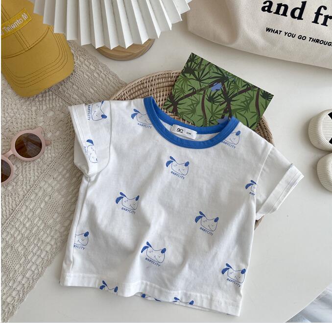 超人気韓国風ベビー服　夏半袖Tシャツ　　赤ちゃん Tシャツ，ファッションTシャツ★73-120